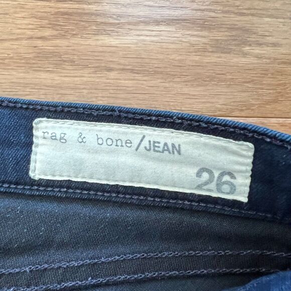 Rag & Bone Jeans Women's Size 26 Skinny Los Feliz Dark Wash Low Rise - Picture 4 of 12